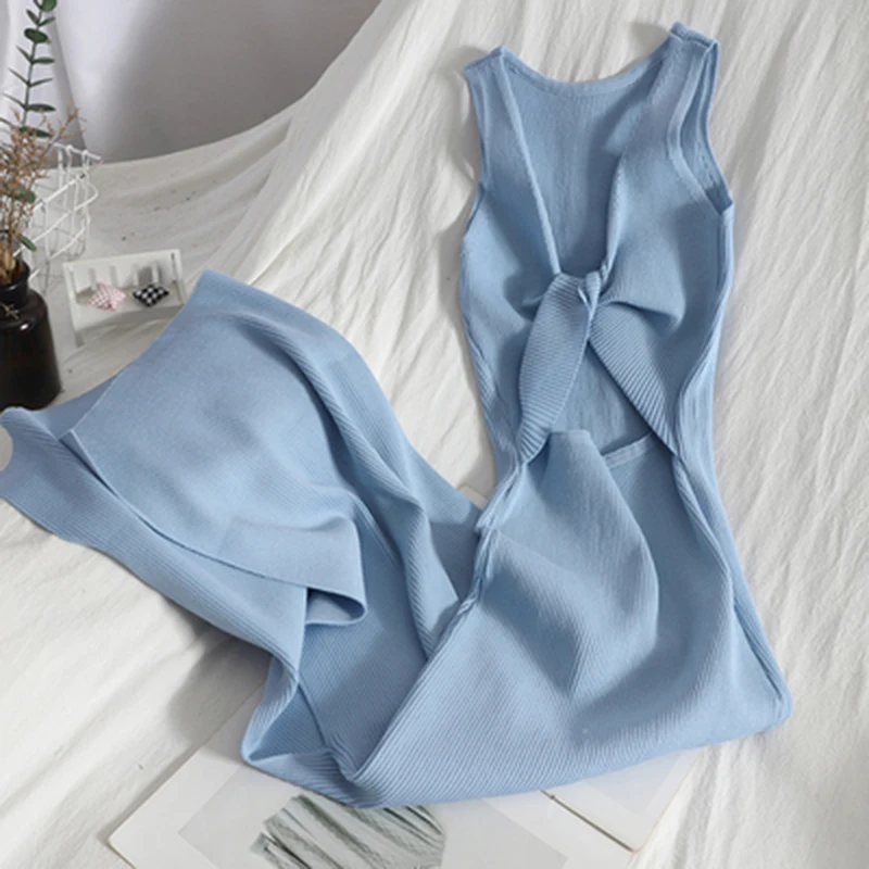Split Knitted Casual Twiste Hollow Sexy Slim Bag Hip Black Dress 2024 Korean Long Dress Summer Vintage Sleeveless Dress Vestidos
Split Knitted Casual Twiste Hollow Sexy Slim Bag Hip Black Dress 2024 Korean Long Dress Summer Vintage Sleeveless Dress Vestidos