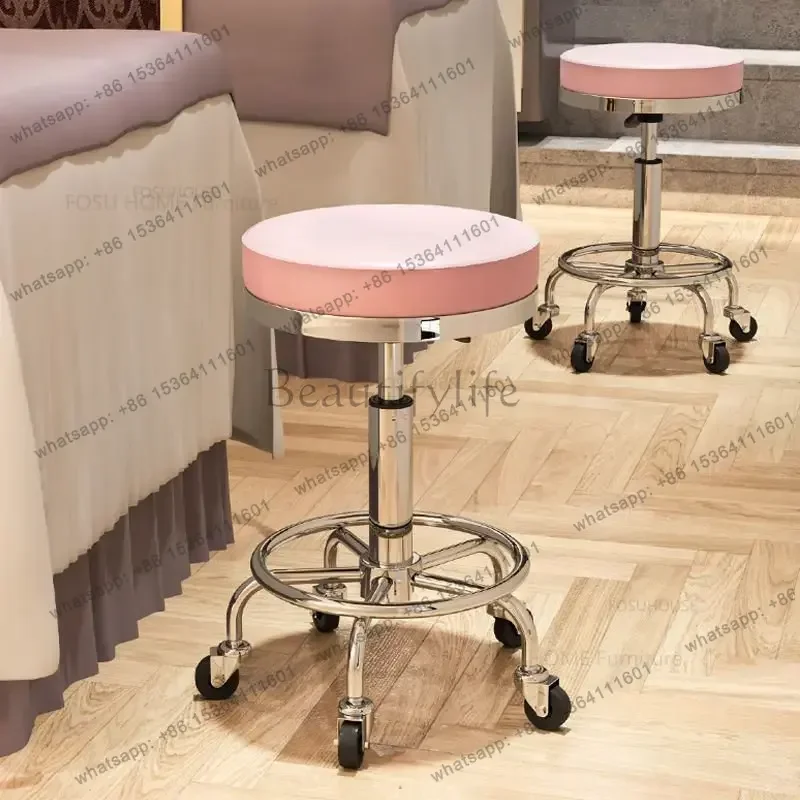 Modern Salon Hairdressing Chair Simple Barber Chairs Hair Salon Special Barber Chair Beauty Salon Rotating Lifting Round Stools
Modern Salon Hairdressing Chair Simple Barber Chairs Hair Salon Special Barber Chair Beauty Salon Rotating Lifting Round Stools