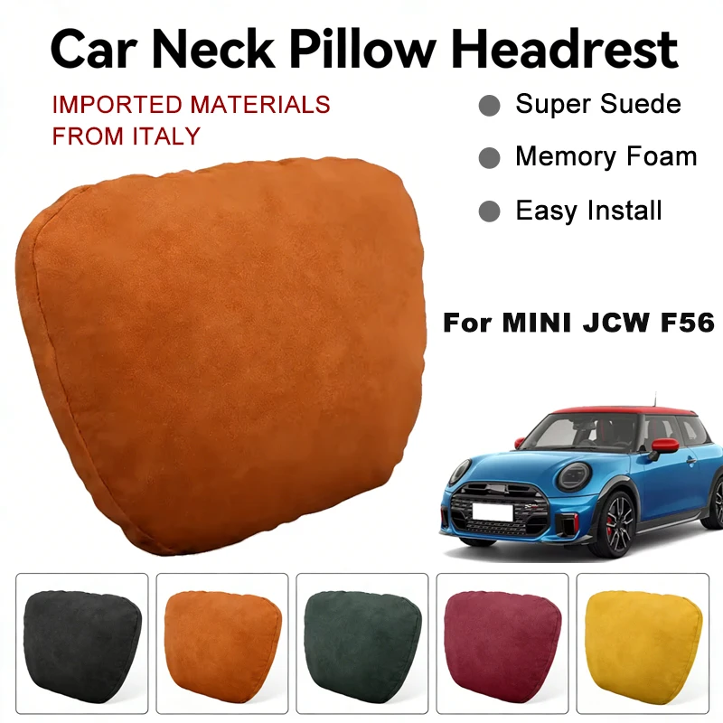 Italy Suede Car Neck Rest Pillow For MINI JCW F56 Seat Head Neck Support Cushion Auto Interior Accessories
Italy Suede Car Neck Rest Pillow For MINI JCW F56 Seat Head Neck Support Cushion Auto Interior Accessories