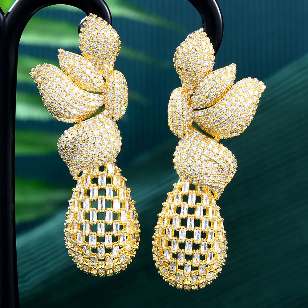 Missvikki New Luxury Original Design Dangle Earrings for Women Bridal Fashion Full Cubic Zirconia Pave Super Bridal Jewelry Gift
Missvikki New Luxury Original Design Dangle Earrings for Women Bridal Fashion Full Cubic Zirconia Pave Super Bridal Jewelry Gift