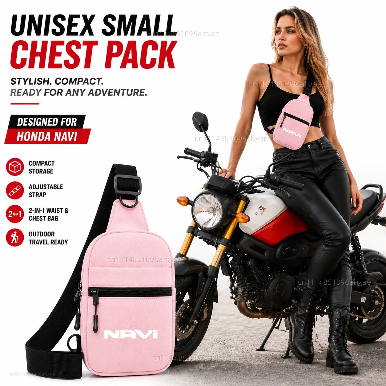 Motorcycle 2In1 Multi-functional Waist Bag Chest Bag Outdoor Travel Bag For HONDA DREAMWING Navi 110 Navi 2016-2022
Motorcycle 2In1 Multi-functional Waist Bag Chest Bag Outdoor Travel Bag For HONDA DREAMWING Navi 110 Navi 2016-2022