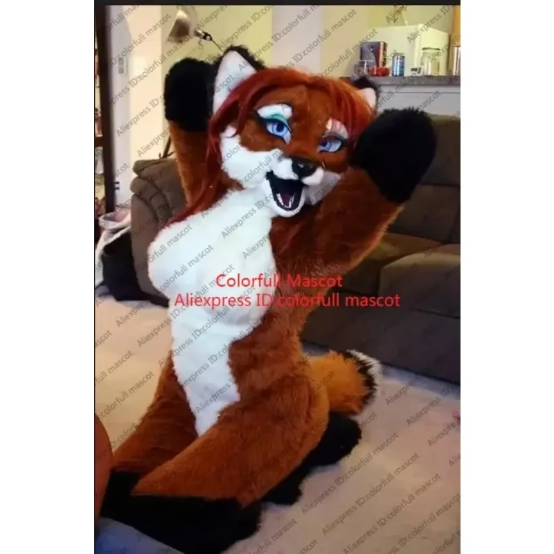 Long Fur Furry Miss Fox Husky Dog Fursuit Mascot Costume Adult Cartoon Character Suit Halloween Carnival Cosplay Party
Long Fur Furry Miss Fox Husky Dog Fursuit Mascot Costume Adult Cartoon Character Suit Halloween Carnival Cosplay Party