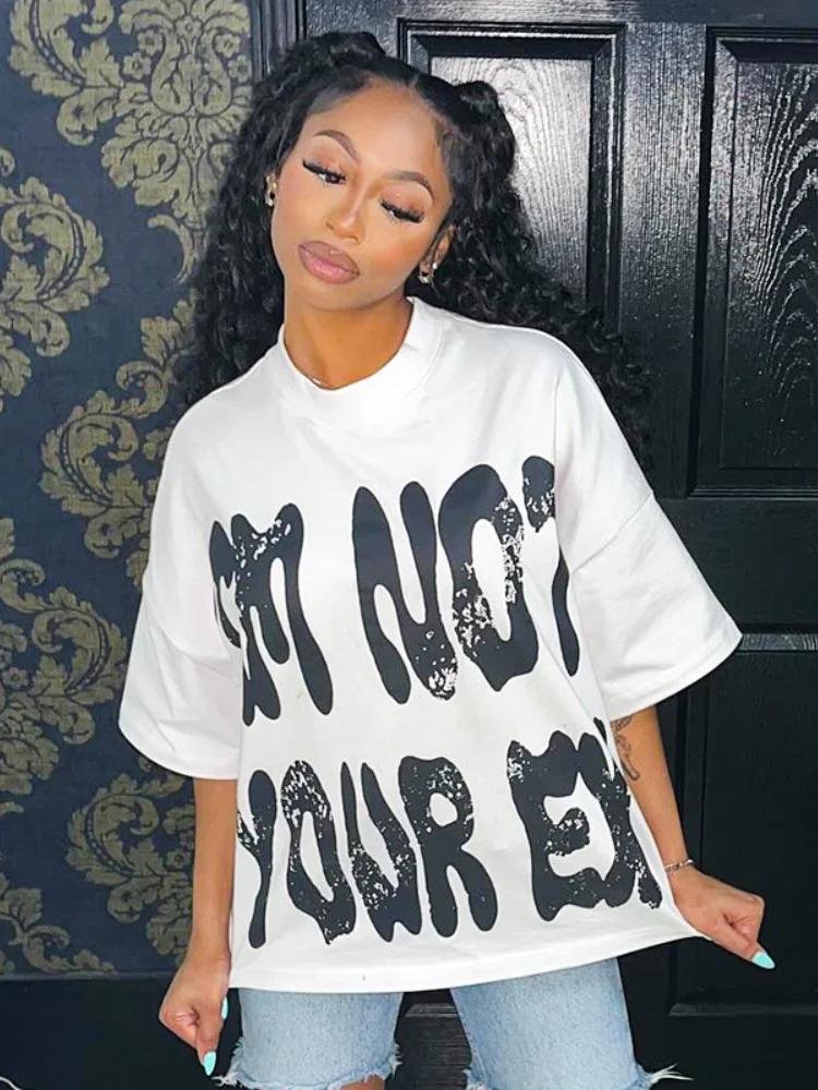 QWEEK Oversized Letter Print White T Shirt Women 2024 Fashion Streetwear Y2k Harajuku Grunge American Retro Tees Korean Tops
QWEEK Oversized Letter Print White T Shirt Women 2024 Fashion Streetwear Y2k Harajuku Grunge American Retro Tees Korean Tops