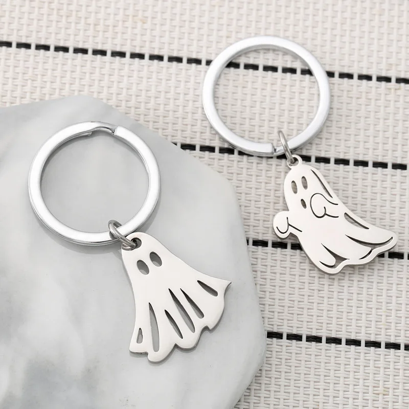 Kawaii Cute Cartoon Ghost Stainless Steel Keychain Couple Backpack Metal Pendant Men's and Women's Bag Accessories Gifts
Kawaii Cute Cartoon Ghost Stainless Steel Keychain Couple Backpack Metal Pendant Men's and Women's Bag Accessories Gifts
