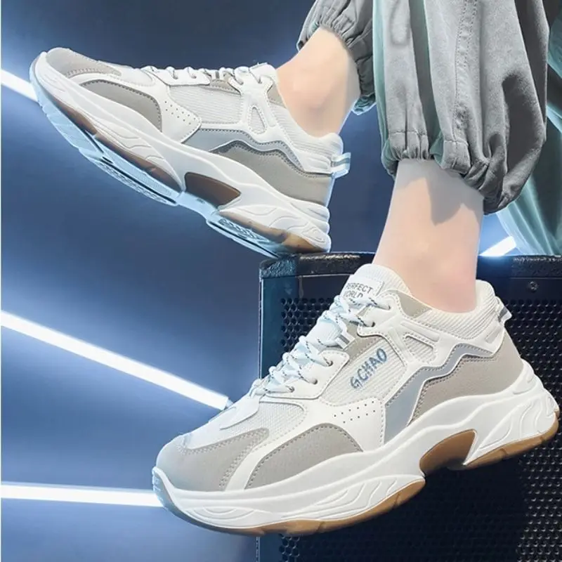 Men's Spring Autumn Breathable Sports Casual Running Shoes Dad Style Versatile Heightening White Sneakers Trendy Footwear
Men's Spring Autumn Breathable Sports Casual Running Shoes Dad Style Versatile Heightening White Sneakers Trendy Footwear