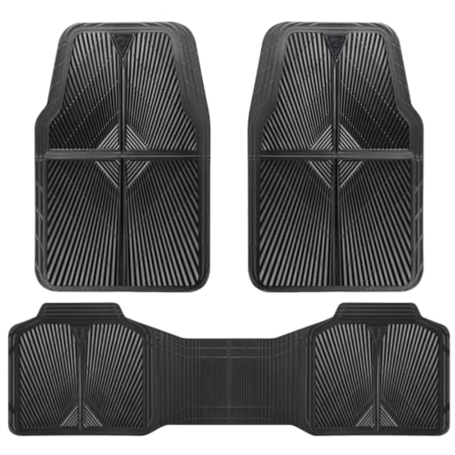 Rubber Floor Mats, All Weather Waterproof Trim-to-Fit Automotive Mats for Cars Trucks SUV, Anti-Slip Easy Clean, Heavy Duty Ful
Rubber Floor Mats, All Weather Waterproof Trim-to-Fit Automotive Mats for Cars Trucks SUV, Anti-Slip Easy Clean, Heavy Duty Ful