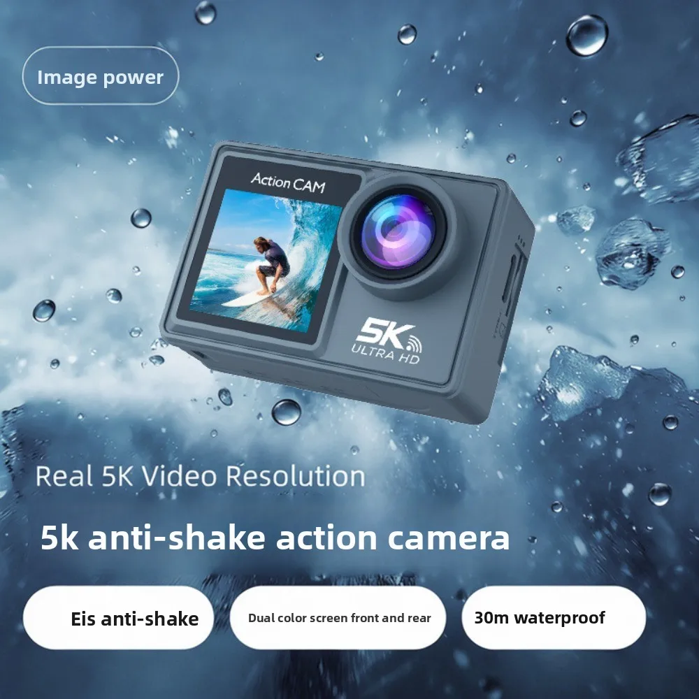 5K Action Camera 30M Waterproof EIS Stabilization 170° DVR 5X Zoom Sport Camera with Pre Recording & Wireless Mic
5K Action Camera 30M Waterproof EIS Stabilization 170° DVR 5X Zoom Sport Camera with Pre Recording & Wireless Mic