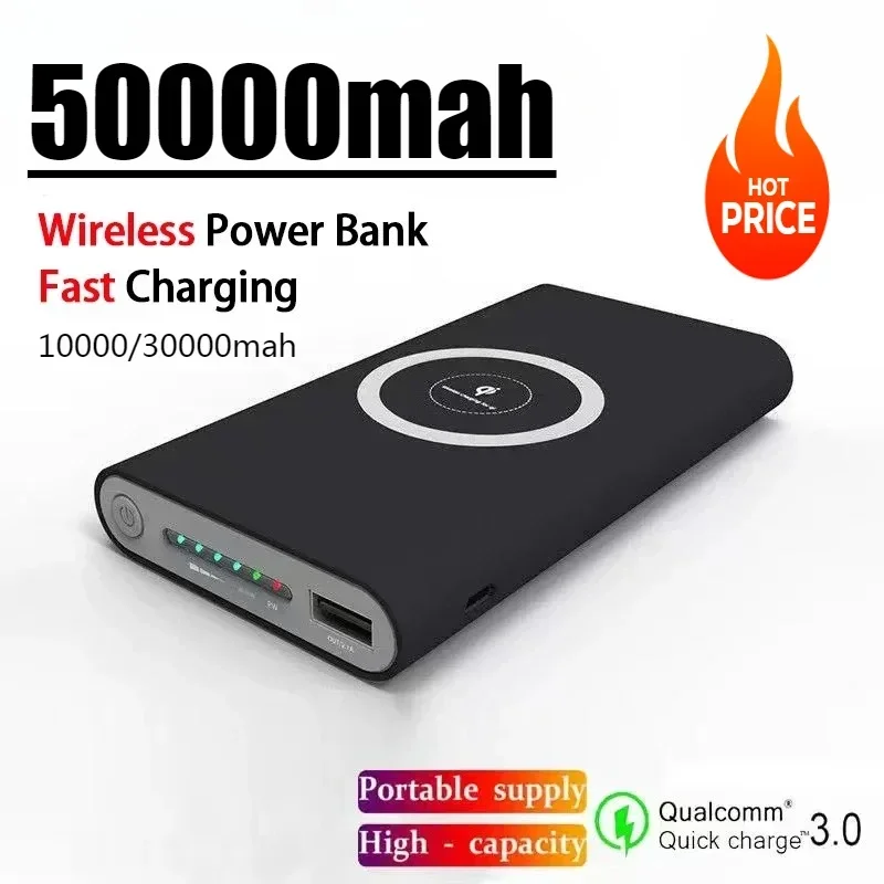 200000mAh Two Way Wireless Power Bank Fast Charging Power bankPortable TypeC External Battery For IPhone Samsung Huawei Xiaomi
200000mAh Two Way Wireless Power Bank Fast Charging Power bankPortable TypeC External Battery For IPhone Samsung Huawei Xiaomi
