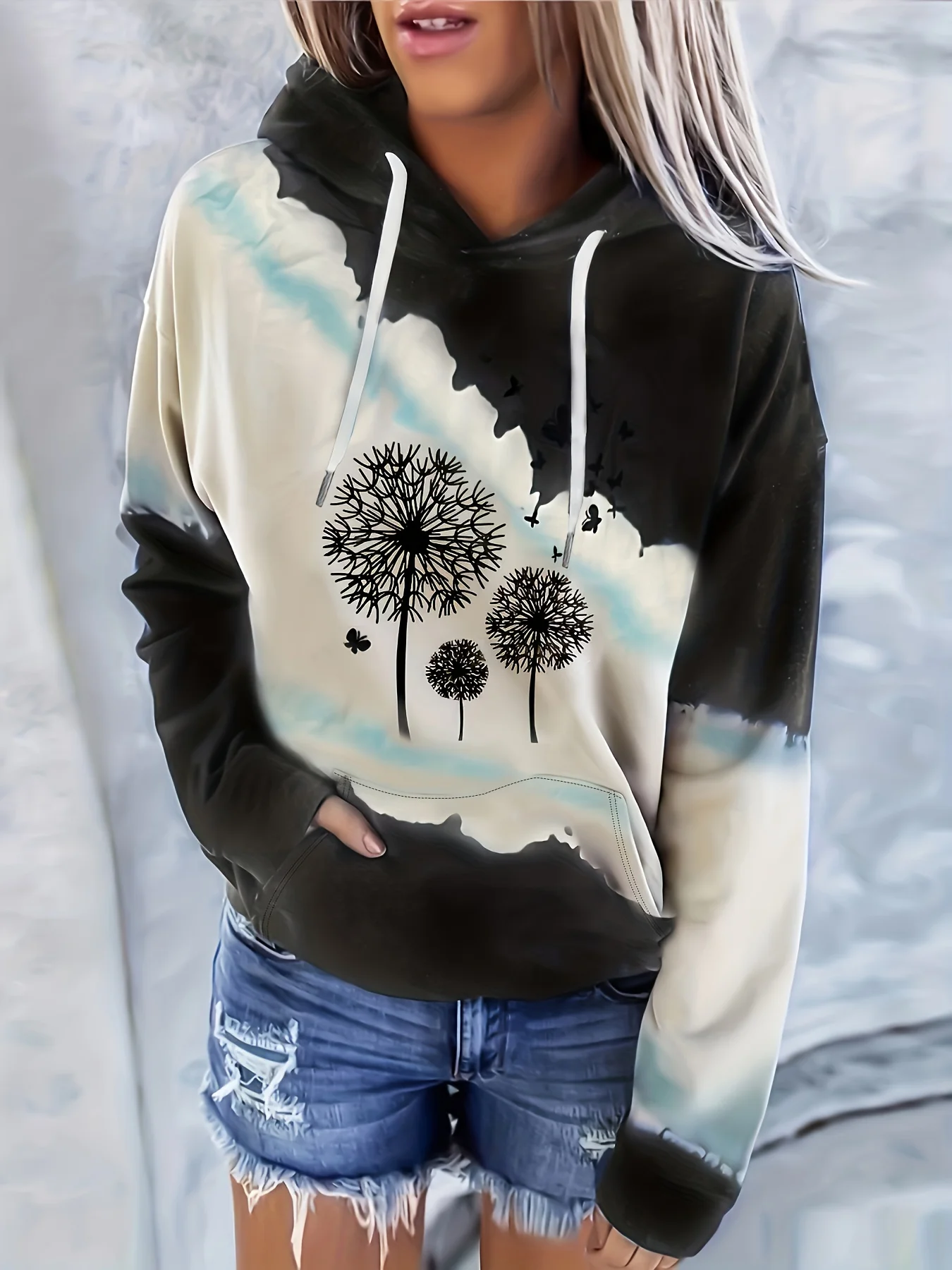 Dandelion Print Kangaroo Pocket Hoodie Casual Long Sleeve Drawstring Hoodies Sweatshirt Women's Clothing
Dandelion Print Kangaroo Pocket Hoodie Casual Long Sleeve Drawstring Hoodies Sweatshirt Women's Clothing