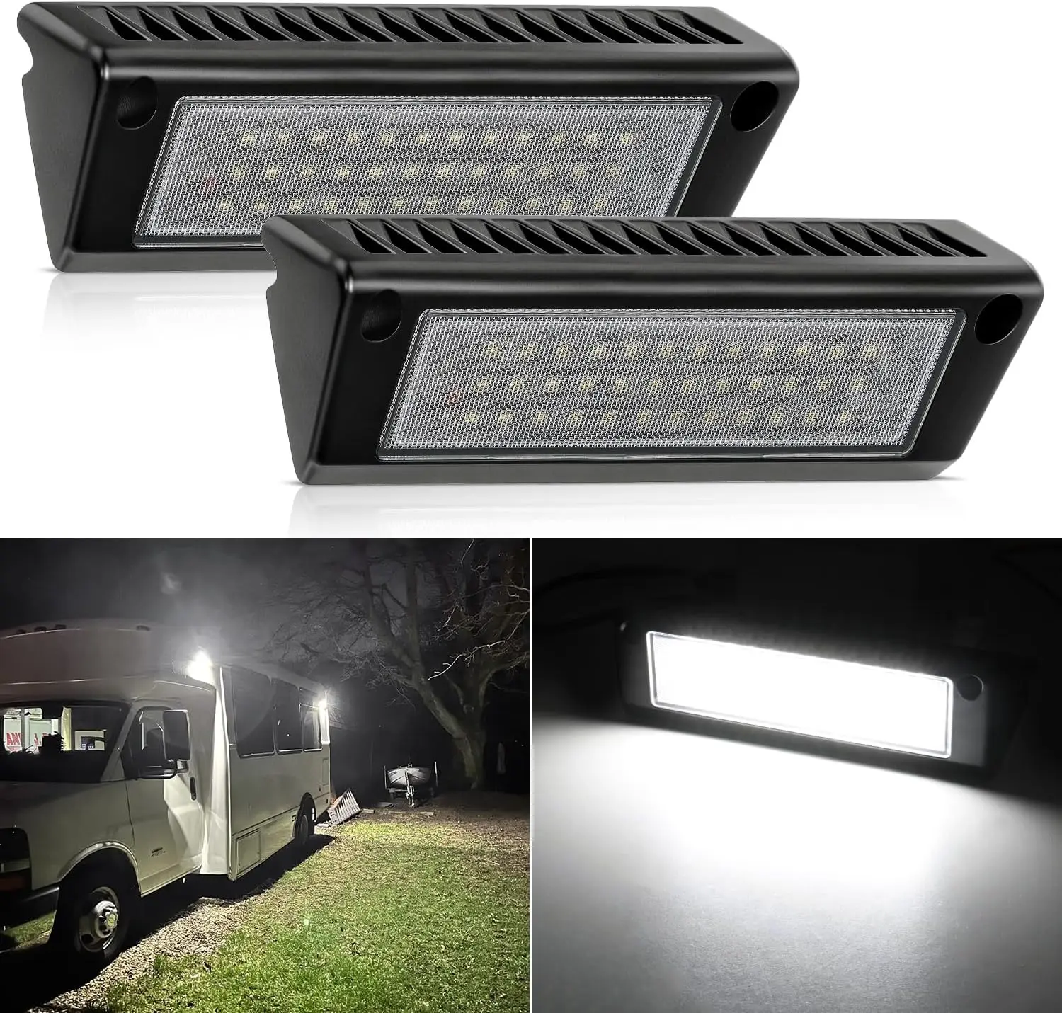 RV Exterior Light 2PCS 9 Inch Porch Lights Flood Beam 12V 24V LED Scene Cargo Lighting Black Aluminum Housing
RV Exterior Light 2PCS 9 Inch Porch Lights Flood Beam 12V 24V LED Scene Cargo Lighting Black Aluminum Housing