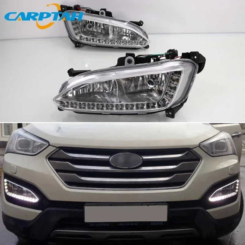 Светодиодные дневные ходовые огни для Hyundai Santa Fe IX45 2013-2015 Plug & Play, водонепроницаемые, 12 В, противотуманные фары, украшения, бампер, светодиодные DRL
Светодиодные дневные ходовые огни для Hyundai Santa Fe IX45 2013-2015 Plug & Play, водонепроницаемые, 12 В, противотуманные фары, украшения, бампер, светодиодные DRL