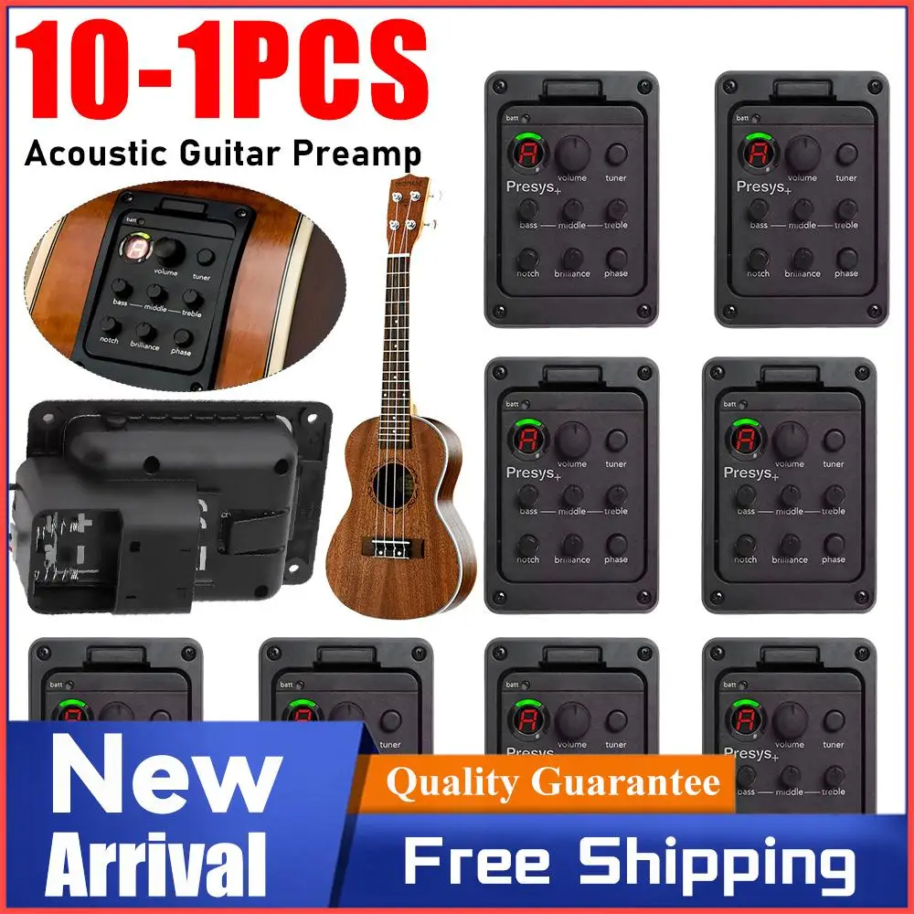 201 классический эквалайзер для акустической гитары, тюнер, пьезозвукосниматель, встроенный предусилитель, 4-полосный эквалайзер для Fishman Presys + гитарный звукосниматель, предусилитель
201 классический эквалайзер для акустической гитары, тюнер, пьезозвукосниматель, встроенный предусилитель, 4-полосный эквалайзер для Fishman Presys + гитарный звукосниматель, предусилитель