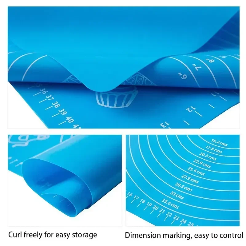 Non Stick Silicone Baking Mat Pizza Dough Maker Pastry Rolling Kneading Pad Kitchen Cooking Tool
Non Stick Silicone Baking Mat Pizza Dough Maker Pastry Rolling Kneading Pad Kitchen Cooking Tool