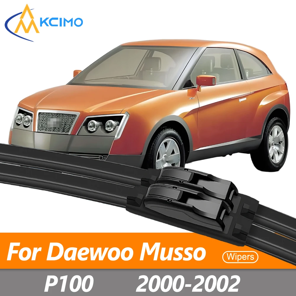 2PCS Front Windshield Wiper Set For Daewoo Musso/P100 2000-2002 Durable Frame Design All-Weather Rubber/ treak-Free
2PCS Front Windshield Wiper Set For Daewoo Musso/P100 2000-2002 Durable Frame Design All-Weather Rubber/ treak-Free