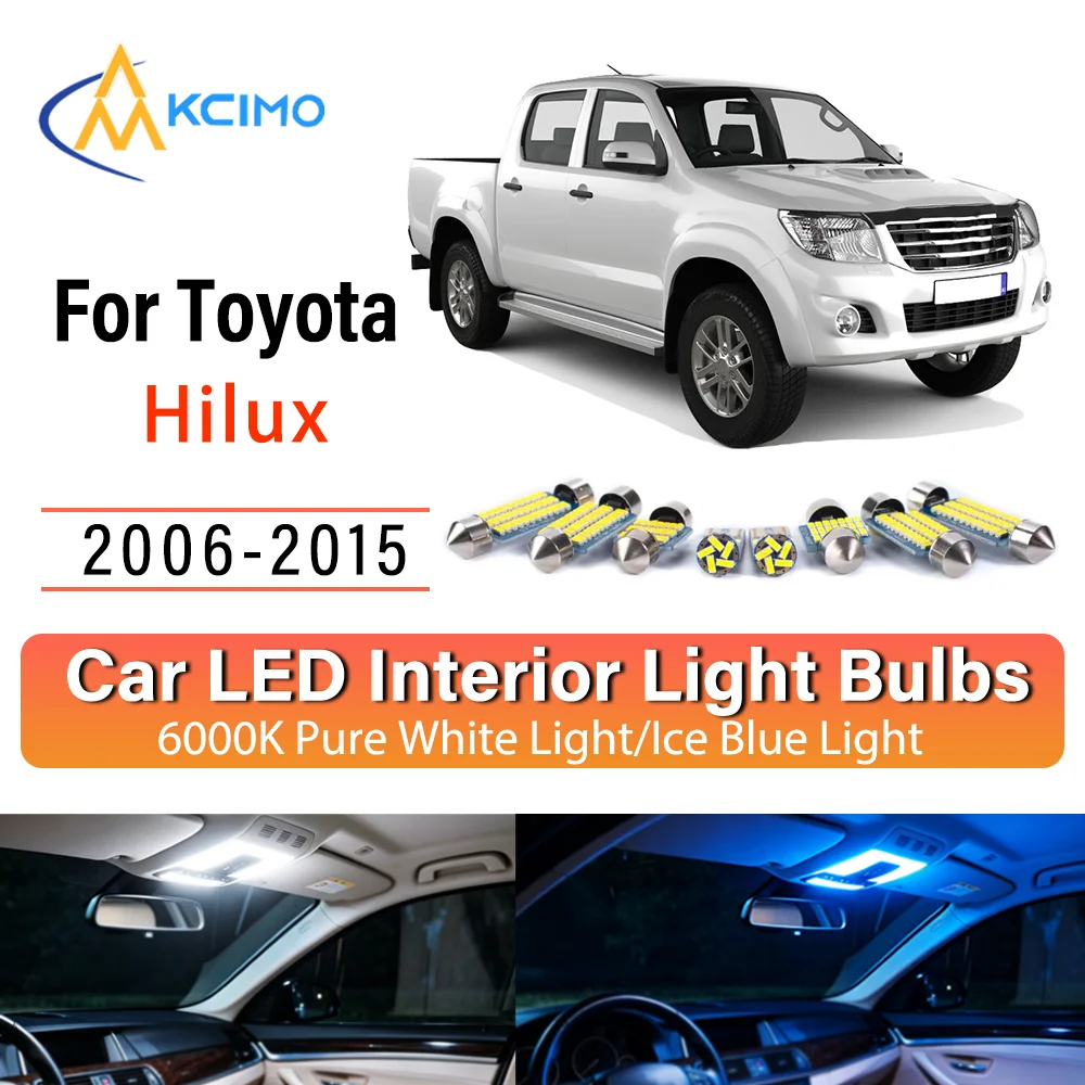 LED Interior Light Bulb Set For Toyota Hilux 2006-2015 Easy Install Bright White/Blue Dome Map Door Courtesy Brights
LED Interior Light Bulb Set For Toyota Hilux 2006-2015 Easy Install Bright White/Blue Dome Map Door Courtesy Brights