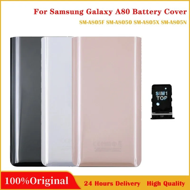 Оригинальный Новый чехол для Samsung Galaxy A80 A805, задняя крышка аккумулятора, стеклянная дверь, задняя крышка корпуса, замена с логотипом
Оригинальный Новый чехол для Samsung Galaxy A80 A805, задняя крышка аккумулятора, стеклянная дверь, задняя крышка корпуса, замена с логотипом