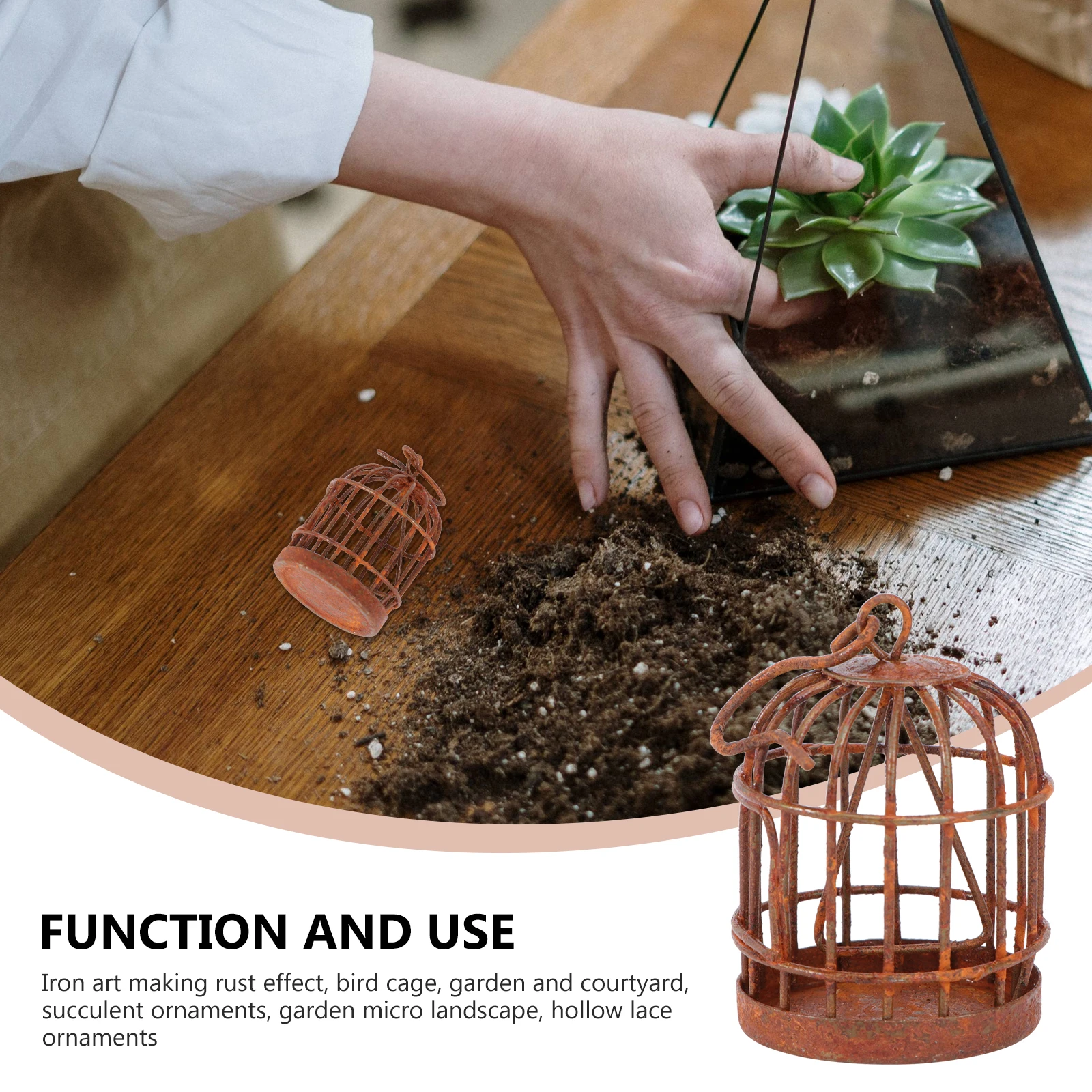 Decor Miniature Garden Accessories Micro L Cage Pendant Cages Mini House Room Decorative Art
Decor Miniature Garden Accessories Micro L Cage Pendant Cages Mini House Room Decorative Art