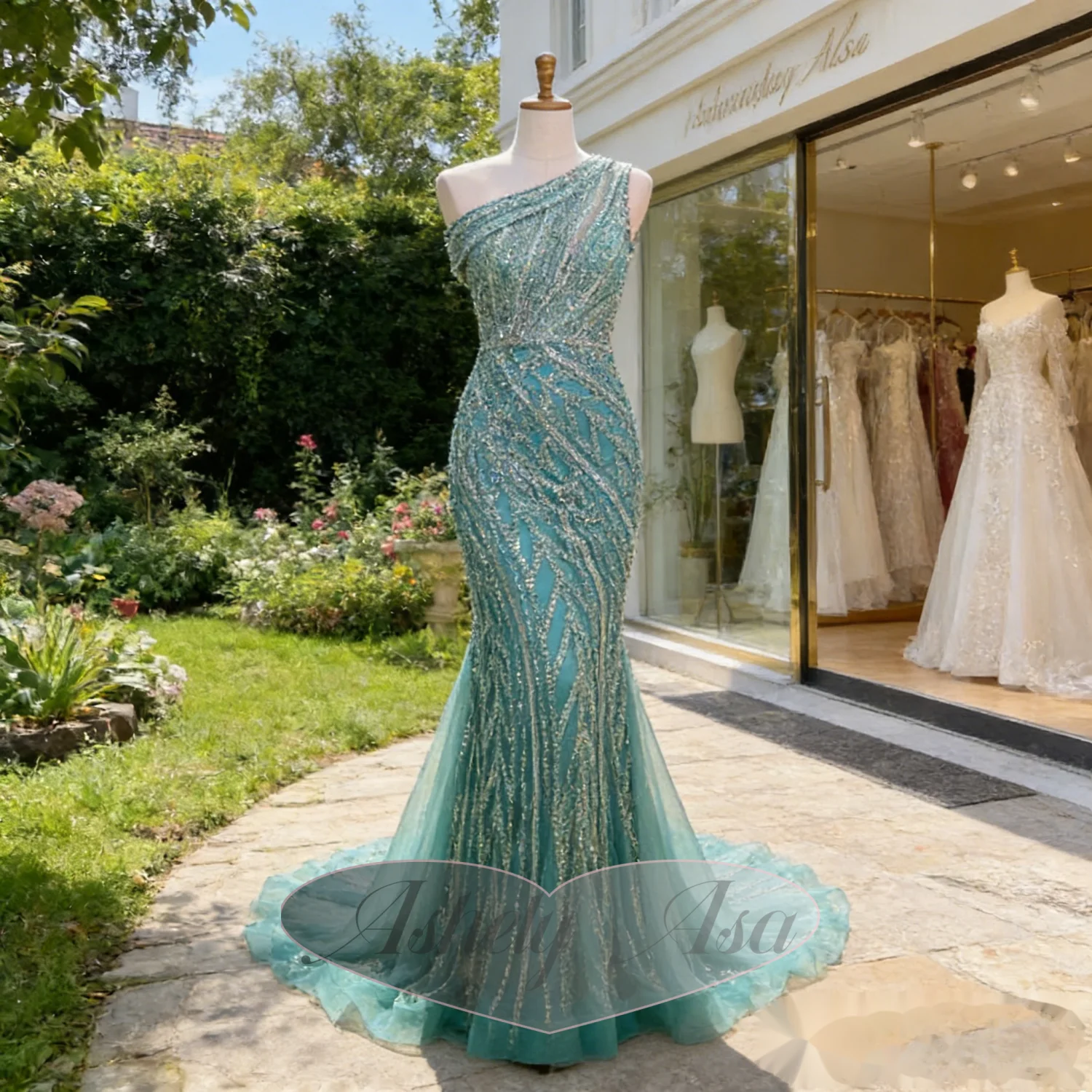 Customized Gorgeous Women Evening Formal Wear One Shoulder Crystal Floor Length Wedding Party Dress Prom Special Occasion
Customized Gorgeous Women Evening Formal Wear One Shoulder Crystal Floor Length Wedding Party Dress Prom Special Occasion