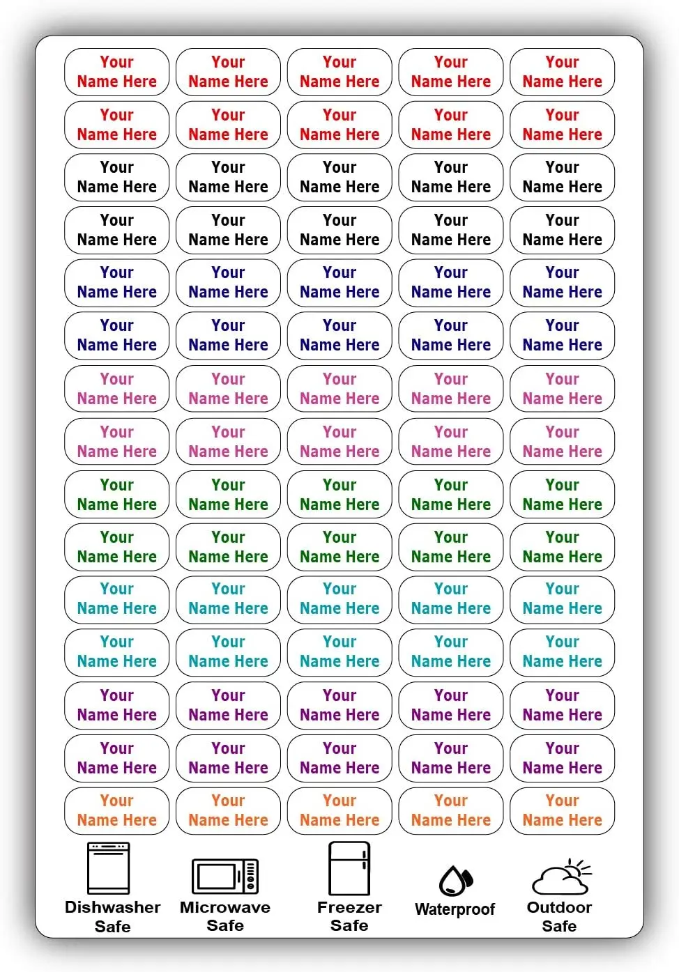 75 Custom Waterproof Name Labels, 2 Lines Text, Permanent Adhesive, ID Stickers
75 Custom Waterproof Name Labels, 2 Lines Text, Permanent Adhesive, ID Stickers