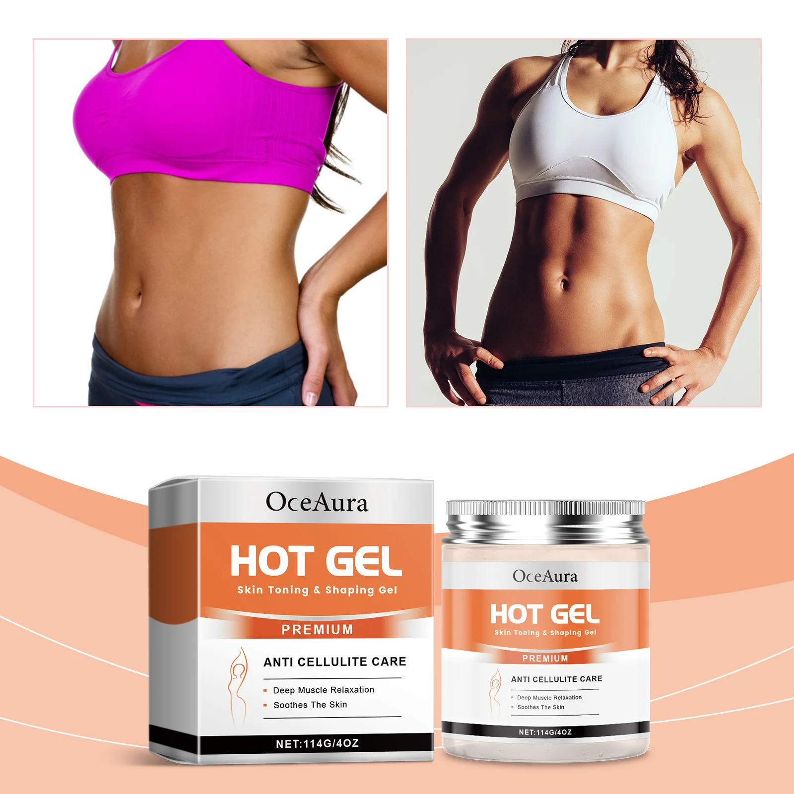 OceAura Body Care Gel Reduce Cellulite Moisturizing Nourishing Tight Skin Care Gel
OceAura Body Care Gel Reduce Cellulite Moisturizing Nourishing Tight Skin Care Gel