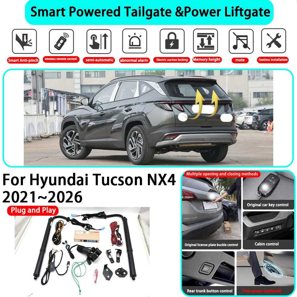 for Hyundai Tucson NX4 2021~2026 OEM Smart Automatic Powered Tailgate Electric Power Tailgate Lift Kit Key Close
for Hyundai Tucson NX4 2021~2026 OEM Smart Automatic Powered Tailgate Electric Power Tailgate Lift Kit Key Close