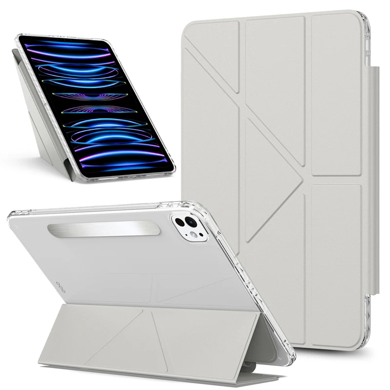 For iPad Pro 13 11 2024 Tablet Case Magnetic PU Leather+PC+TPU Shockproof Skin Feel Multiple Angles Standing Cover
For iPad Pro 13 11 2024 Tablet Case Magnetic PU Leather+PC+TPU Shockproof Skin Feel Multiple Angles Standing Cover