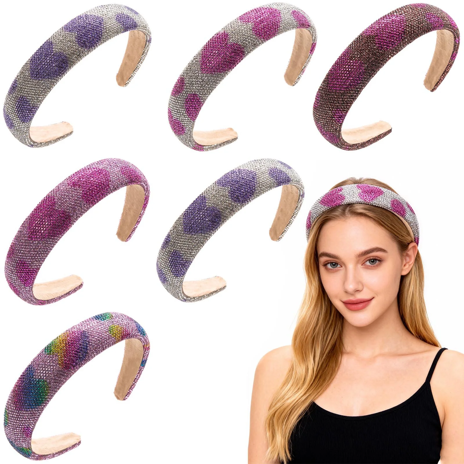 Valentine's Day Colorful Heart Shape Ladies Wide Brimmed Hair Hoops Women's Elegant Printed Headband Party Hair Accessorries
Valentine's Day Colorful Heart Shape Ladies Wide Brimmed Hair Hoops Women's Elegant Printed Headband Party Hair Accessorries 