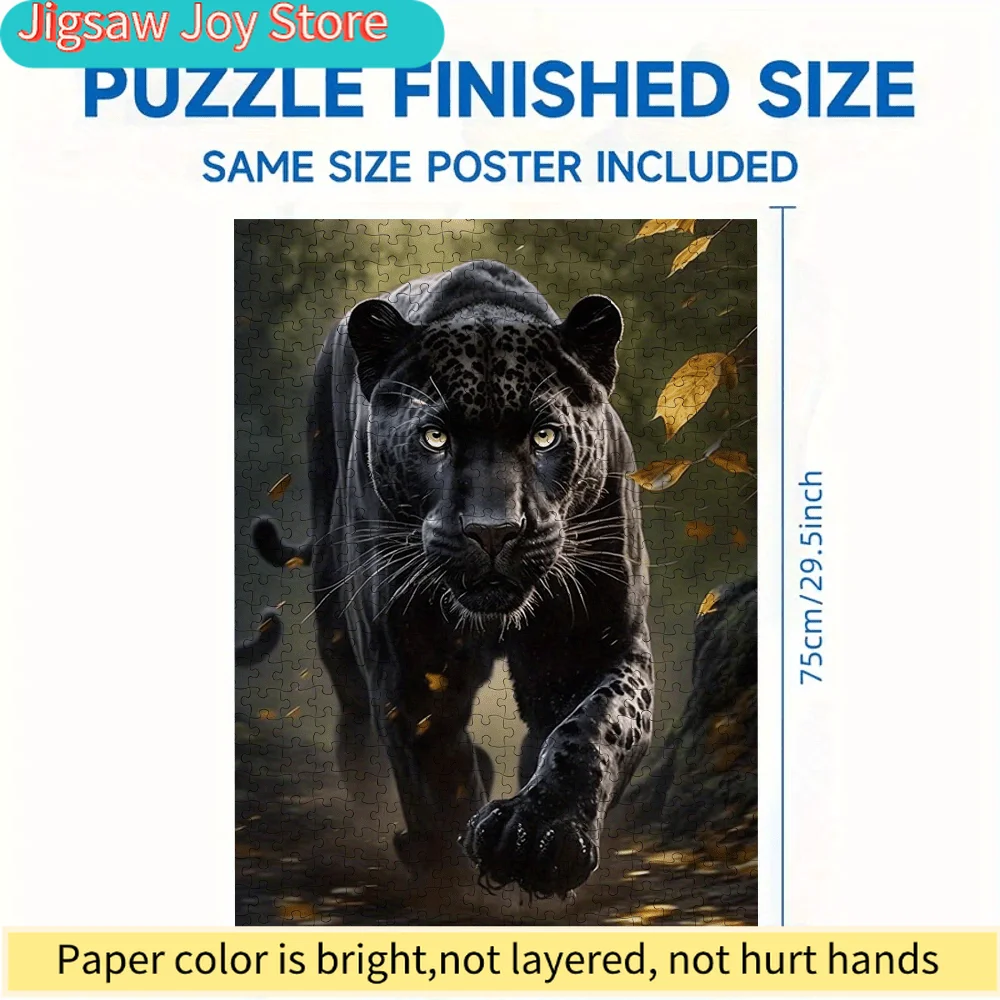 Пазл «Черная пантера: Джунгли» (1000 элементов) - подходит для всей семьи, средняя сложность, яркие цвета, устойчивость к царапинам.
Пазл «Черная пантера: Джунгли» (1000 элементов) - подходит для всей семьи, средняя сложность, яркие цвета, устойчивость к царапинам.