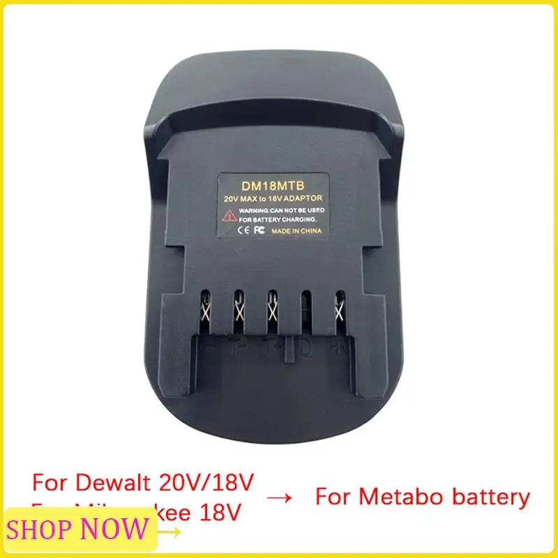Battery Adapter Plastic DM18MTB For Dewalt/Milwaukee 18/20V Batteries Convert To For Metabo 18V Power Lithium Battery
Battery Adapter Plastic DM18MTB For Dewalt/Milwaukee 18/20V Batteries Convert To For Metabo 18V Power Lithium Battery