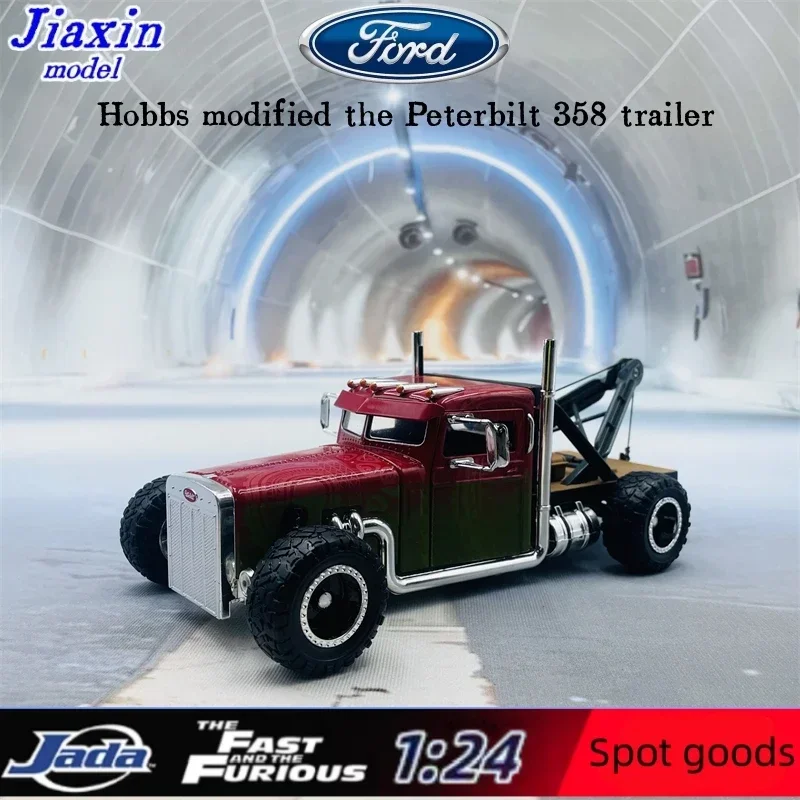 jada 1/24 Fast & Furious Hobbs Modification Factory Peterbilt 358 trailer is a very cool model
jada 1/24 Fast & Furious Hobbs Modification Factory Peterbilt 358 trailer is a very cool model