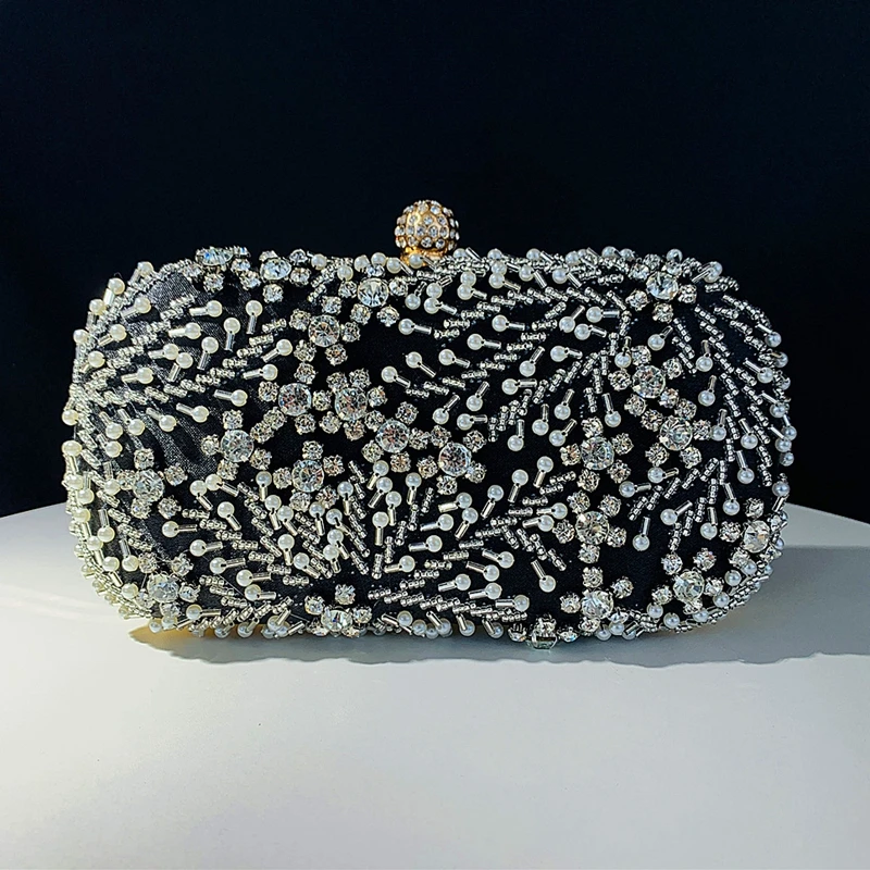 Luxury Pearl Clutch Bag Women Handmade Clear Beading Evening Clutches Purses And Handbags Ladies Messenger Shoulder Bags Dinner
Luxury Pearl Clutch Bag Women Handmade Clear Beading Evening Clutches Purses And Handbags Ladies Messenger Shoulder Bags Dinner