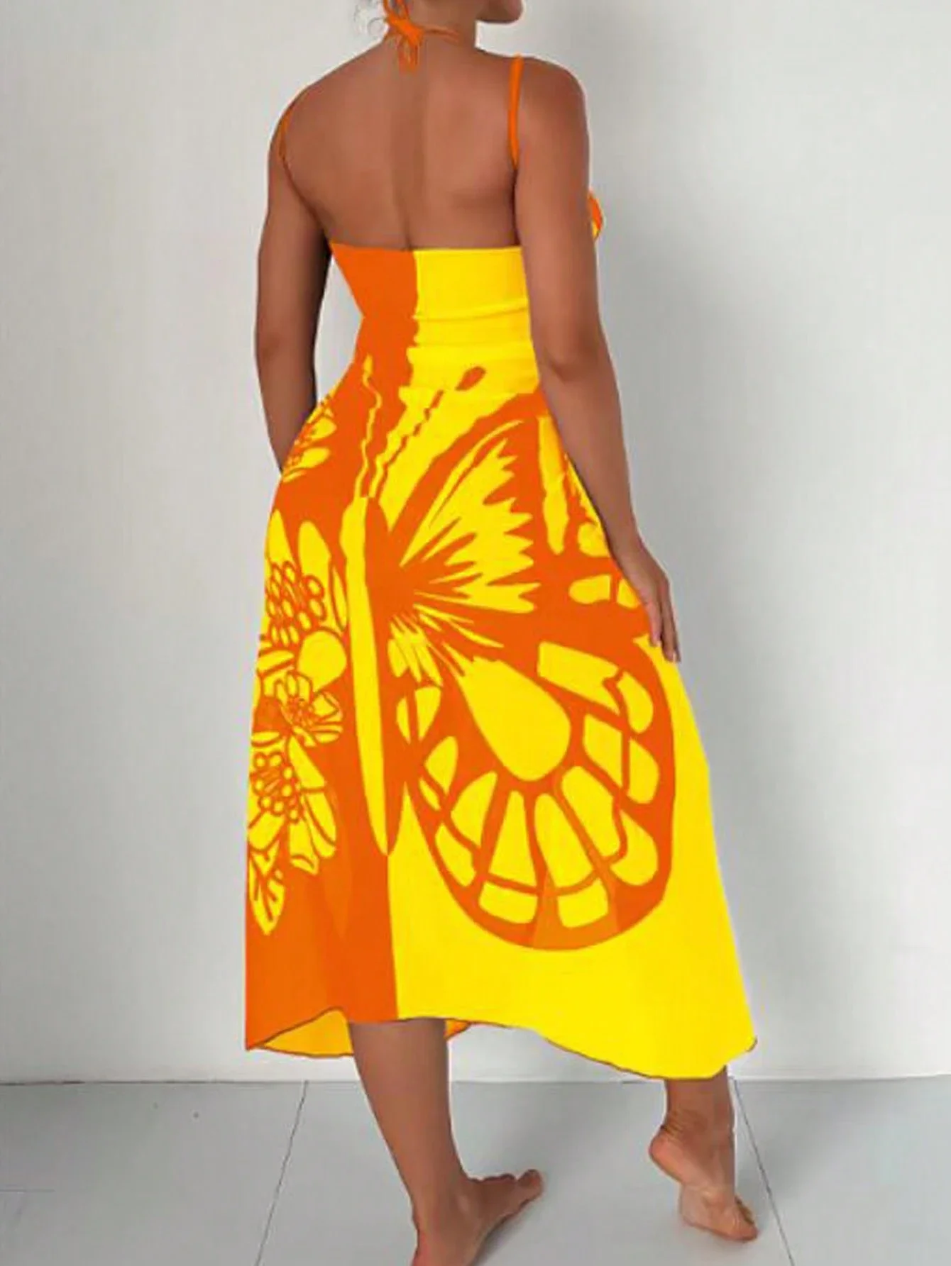 Multicolor Floral Butterfly Print Wrap Around Beach Cover Up Summer
Multicolor Floral Butterfly Print Wrap Around Beach Cover Up Summer