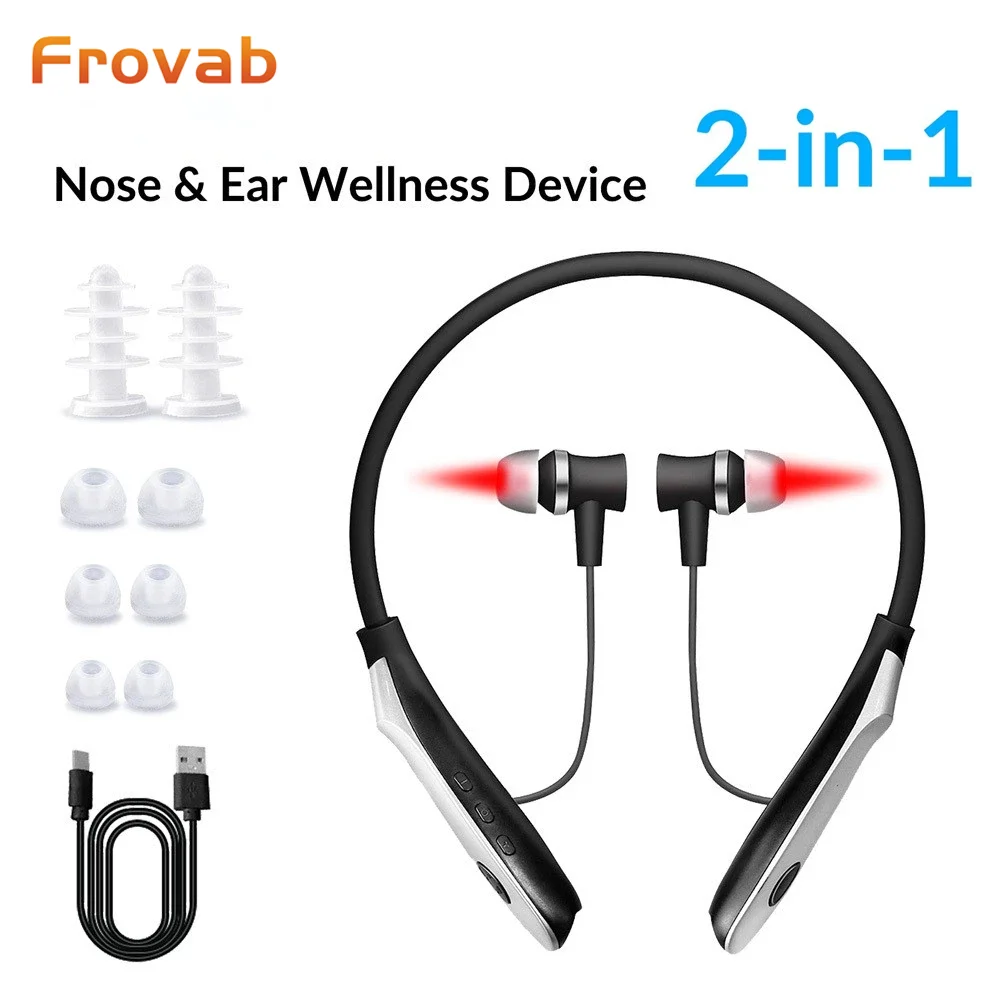 Frovab New Arrival Portable 650nm Laser Irradiator for Ear and Nose Tinnitus Rhinitis Relief Nasal Ear Canal Inflammation Reduce
Frovab New Arrival Portable 650nm Laser Irradiator for Ear and Nose Tinnitus Rhinitis Relief Nasal Ear Canal Inflammation Reduce