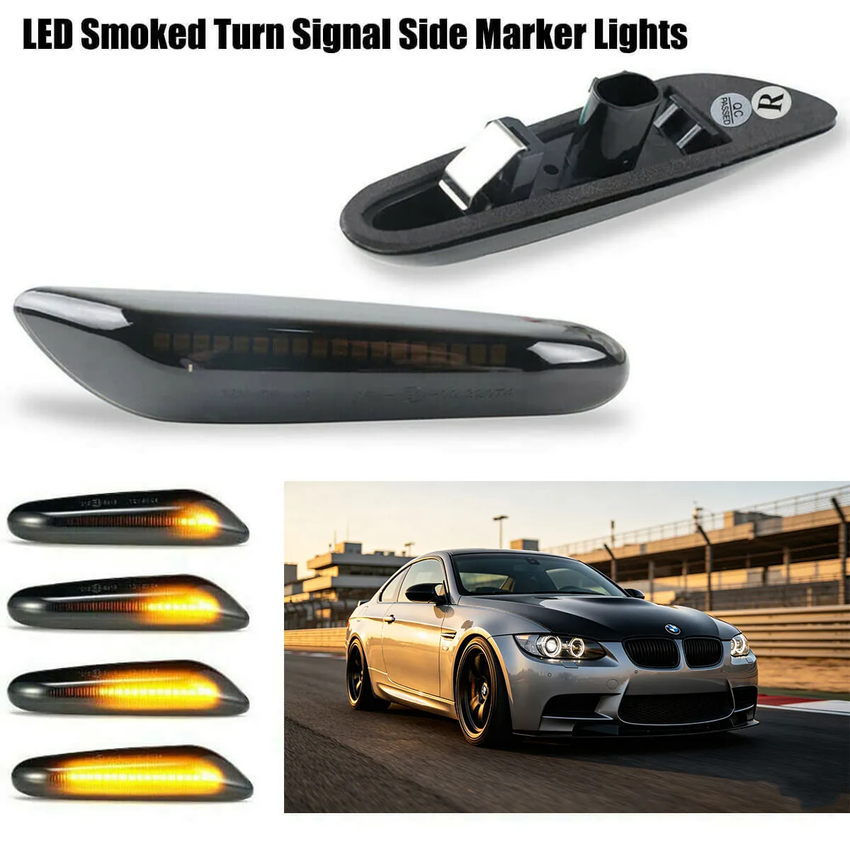 Dynamic LED Side Marker Lights for BMW 1-3Series X1-X3 E46 E60 E61 E81-E84 E87 E90-93 X1 325i 328i 330i 335i Turn Signal Lamp
Dynamic LED Side Marker Lights for BMW 1-3Series X1-X3 E46 E60 E61 E81-E84 E87 E90-93 X1 325i 328i 330i 335i Turn Signal Lamp