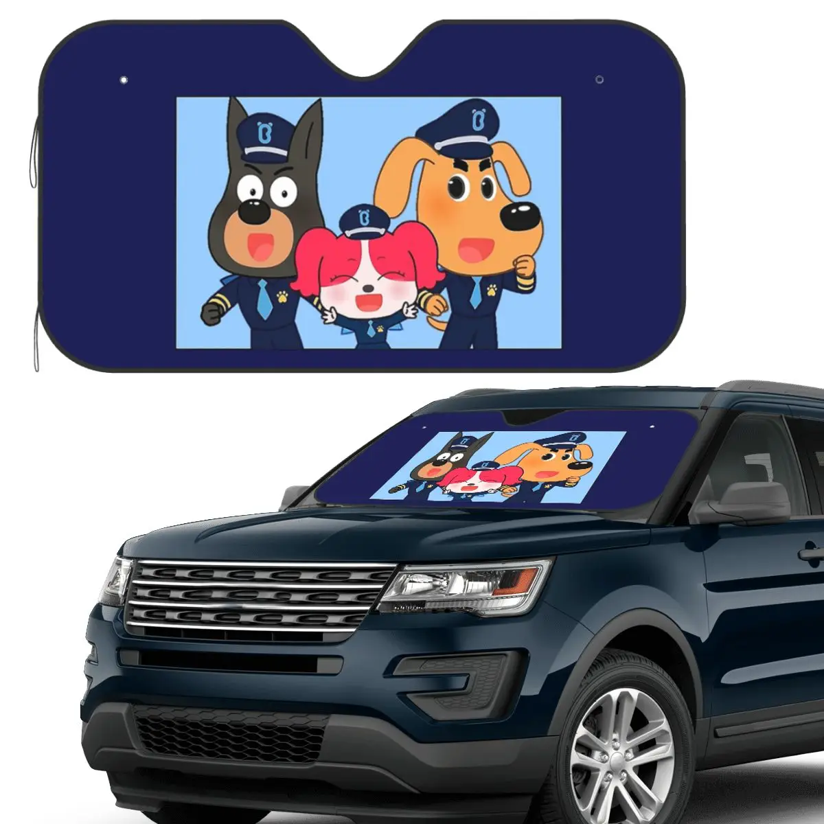 Sheriff Labrador Sunshade Windscreen Car Front Windshield Window Sun Visor Accessories Covers 
Sheriff Labrador Sunshade Windscreen Car Front Windshield Window Sun Visor Accessories Covers