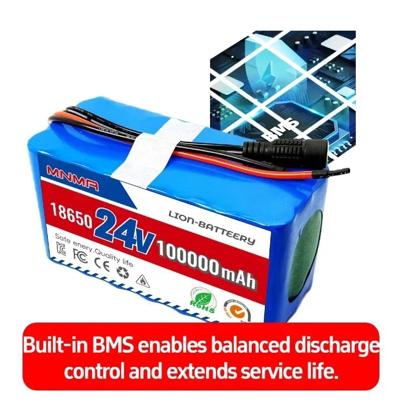 7S3P 24V 100Ah 18650 Li-ion Rechargeable Battery Pack for Electric Wheelchair Scooter Backup Power Supply with 29.4V 2A Charger
7S3P 24V 100Ah 18650 Li-ion Rechargeable Battery Pack for Electric Wheelchair Scooter Backup Power Supply with 29.4V 2A Charger