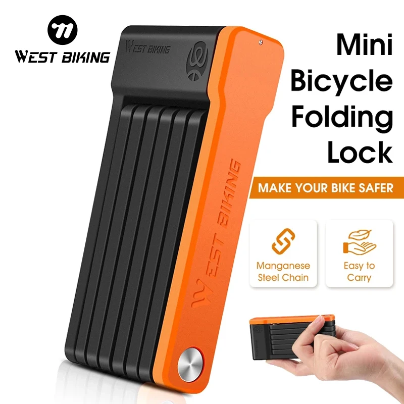 Складной велосипедный замок WEST BIKING, защита от кражи, цепь для горных и дорожных велосипедов, скутеров, электровелосипедов, аксессуары для велосипедов
Складной велосипедный замок WEST BIKING, защита от кражи, цепь для горных и дорожных велосипедов, скутеров, электровелосипедов, аксессуары для велосипедов
