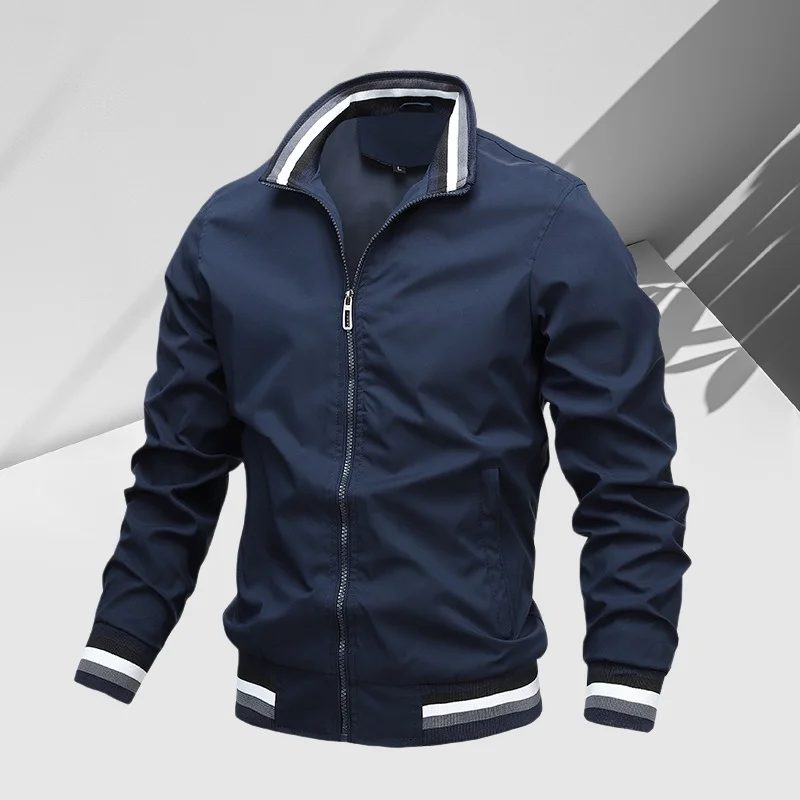 Men's standing collar casual zipper jacket for autumn and winter, outdoor sports jacket, men's waterproof pilot jacket
Men's standing collar casual zipper jacket for autumn and winter, outdoor sports jacket, men's waterproof pilot jacket