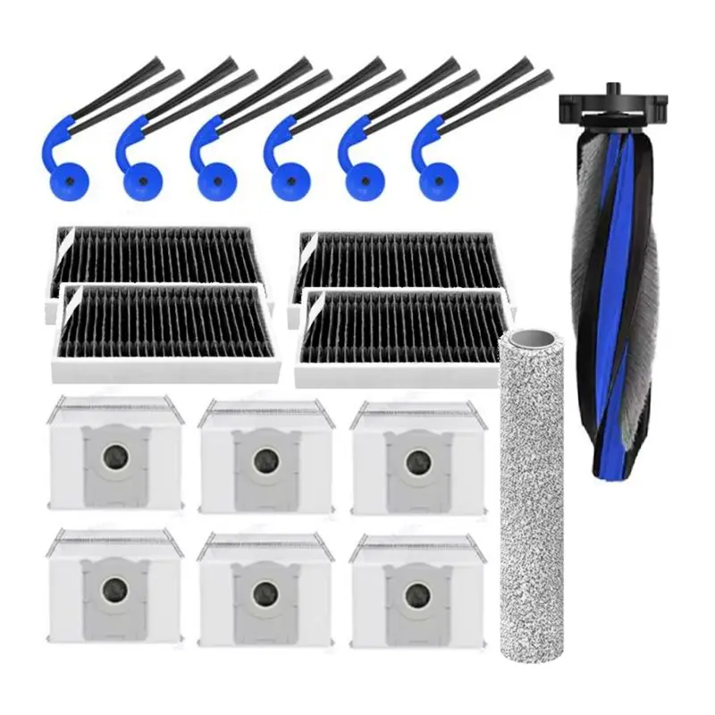 A83G-18PCS Main Side Brush Roller Mop Dust Bag Filter For Ecovacs Deeboot T90 Pro Omni / T90 Omni Vacuum Attachments
A83G-18PCS Main Side Brush Roller Mop Dust Bag Filter For Ecovacs Deeboot T90 Pro Omni / T90 Omni Vacuum Attachments