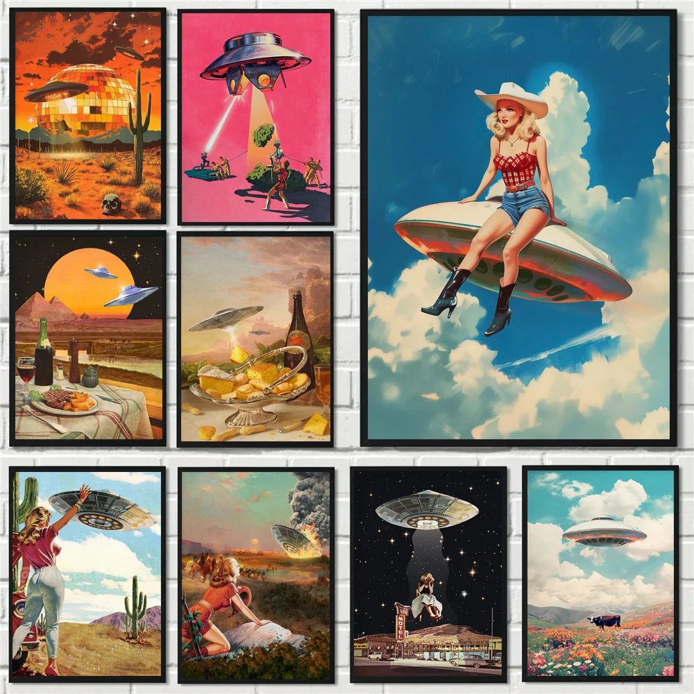 Retro Cartoon Abstract Funny UFO Alien with Woman Poster Diamond Art Painting Prints Home Room Wall Picture Decoration Gift
Retro Cartoon Abstract Funny UFO Alien with Woman Poster Diamond Art Painting Prints Home Room Wall Picture Decoration Gift
