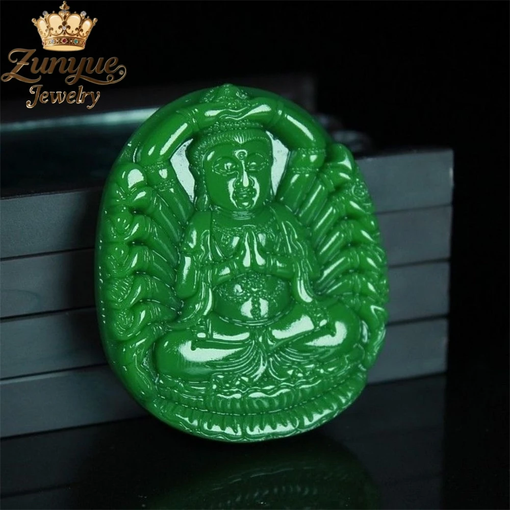 Natural Hetian Jade Carved Thousand-Handed Guanyin Jade Pendant Luxury Quality Jewelry Fashion Jewelry Charms Exquisite Elegant
Natural Hetian Jade Carved Thousand-Handed Guanyin Jade Pendant Luxury Quality Jewelry Fashion Jewelry Charms Exquisite Elegant
