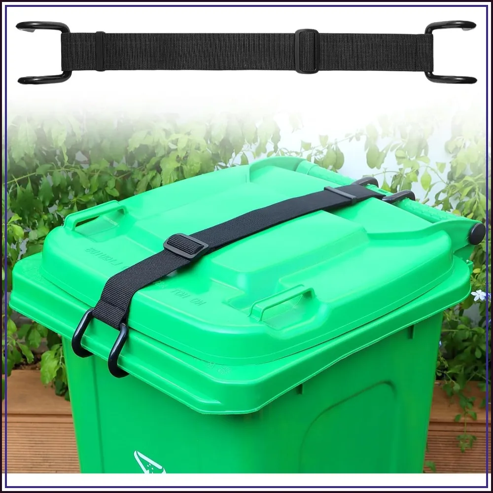 Metal Non-Slip Double Claw Trash Can Lid Lock, Adjustable Animal-Proof & Windproof, Universal Fit for 28-96 Gallon Outdoor Bins
Metal Non-Slip Double Claw Trash Can Lid Lock, Adjustable Animal-Proof & Windproof, Universal Fit for 28-96 Gallon Outdoor Bins
