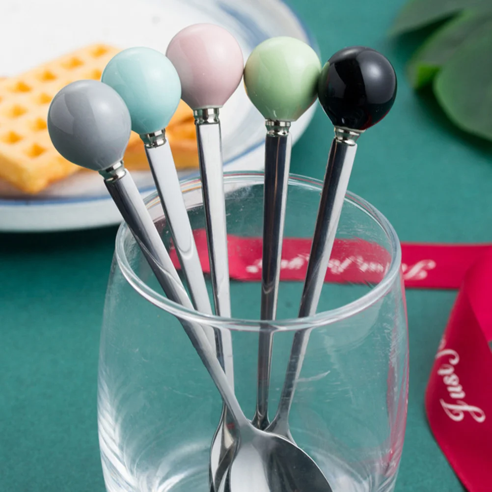 6Pcs Ceramic Handle Stainless Steel Mini Fork for Dessert Coffee Cake Milk Tea Sugar Stirring Home Restaurant Bar Use Light
6Pcs Ceramic Handle Stainless Steel Mini Fork for Dessert Coffee Cake Milk Tea Sugar Stirring Home Restaurant Bar Use Light