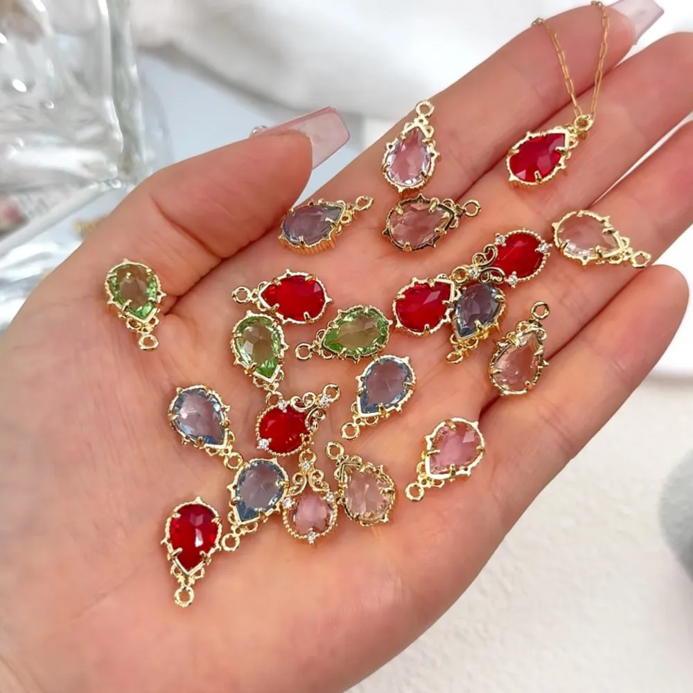 5pcs Exquisite Zircon Water Drop Pendants Elegant Charm Pendants For DIY Jewelry Making Earrings Necklace Bracelet Accessories
5pcs Exquisite Zircon Water Drop Pendants Elegant Charm Pendants For DIY Jewelry Making Earrings Necklace Bracelet Accessories