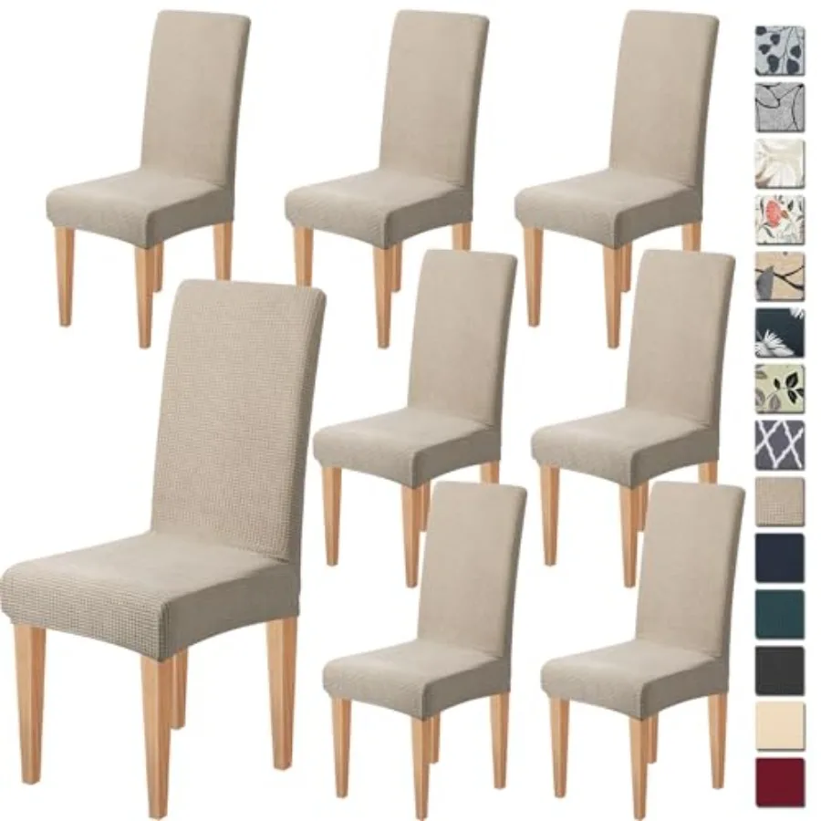 Stretch Chair Covers for Dining Chairs, Washable Dining Chair Covers Set of 8, Soft Kitchen Chairs Seat Covers, Jacquard Parson
Stretch Chair Covers for Dining Chairs, Washable Dining Chair Covers Set of 8, Soft Kitchen Chairs Seat Covers, Jacquard Parson