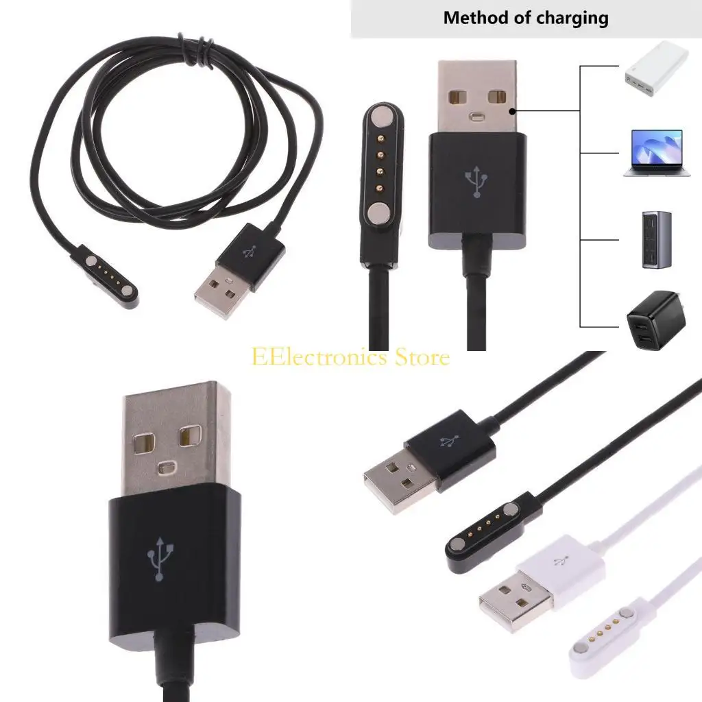 B03C USB Charging Cable Power Charge Cord Stand Cradle Magnetic Fast Charger Adapter Dock for Smartwatch KW88 KW18 GT88 G3
B03C USB Charging Cable Power Charge Cord Stand Cradle Magnetic Fast Charger Adapter Dock for Smartwatch KW88 KW18 GT88 G3