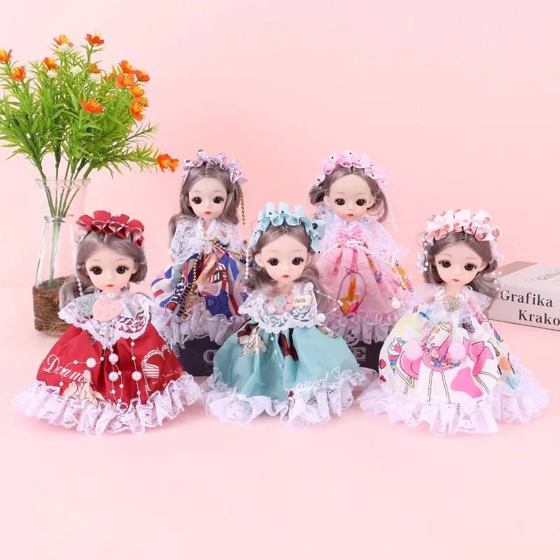 17cm Kawaii Lolita Girl Princess Doll Pendant Creative Keychain Fashion Backpack Decoration Keychain Cute BJD Doll Children Gift
17cm Kawaii Lolita Girl Princess Doll Pendant Creative Keychain Fashion Backpack Decoration Keychain Cute BJD Doll Children Gift