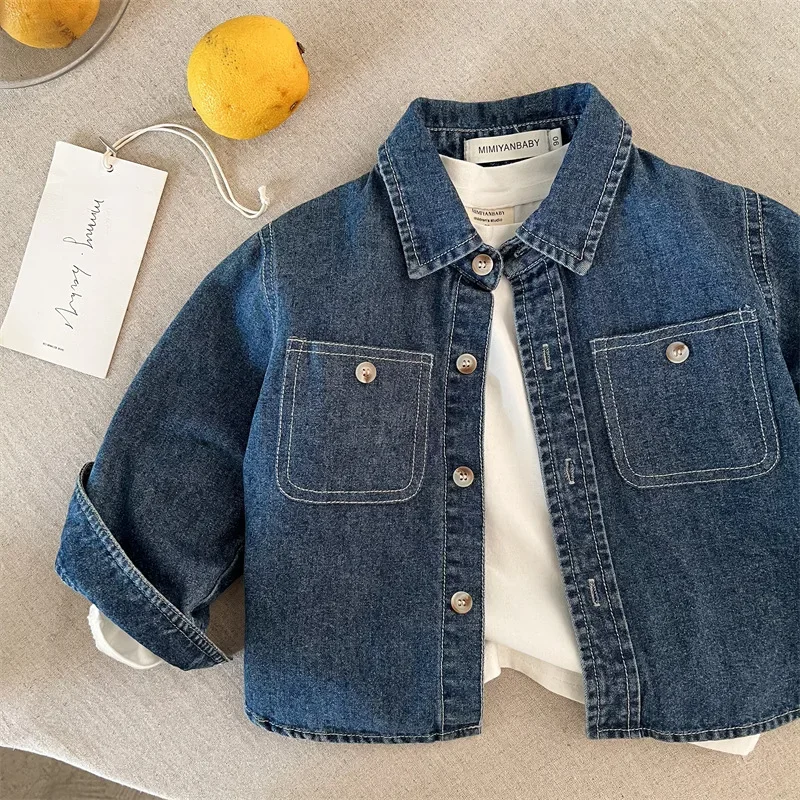Children's Shirts 2025 Spring New Boys and Girls Printed Alphabet Denim Shirts Baby Versatile Shirts
Children's Shirts 2025 Spring New Boys and Girls Printed Alphabet Denim Shirts Baby Versatile Shirts