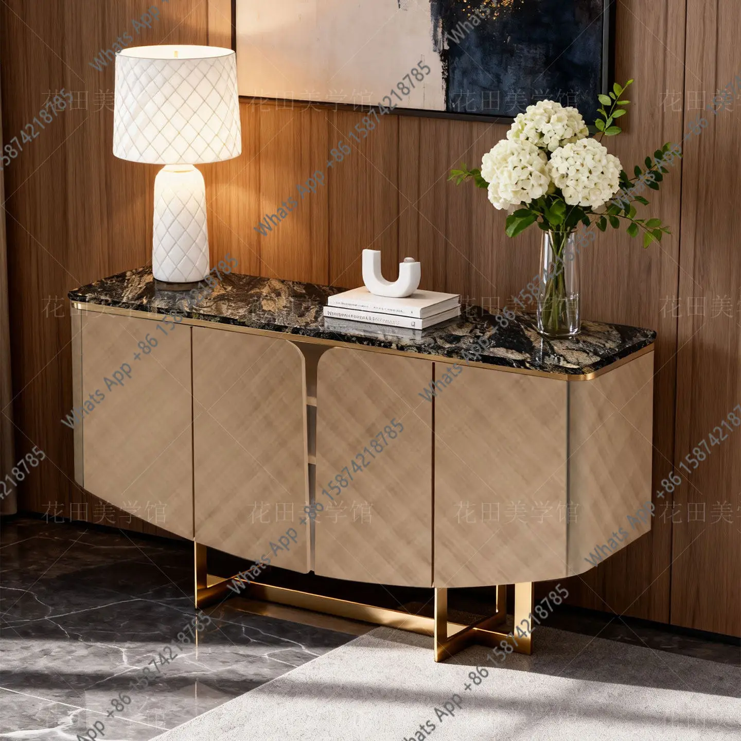 Light luxury natural marble dining side cabinet restaurant integrated high-end modern entrance cabinet locker home
Light luxury natural marble dining side cabinet restaurant integrated high-end modern entrance cabinet locker home