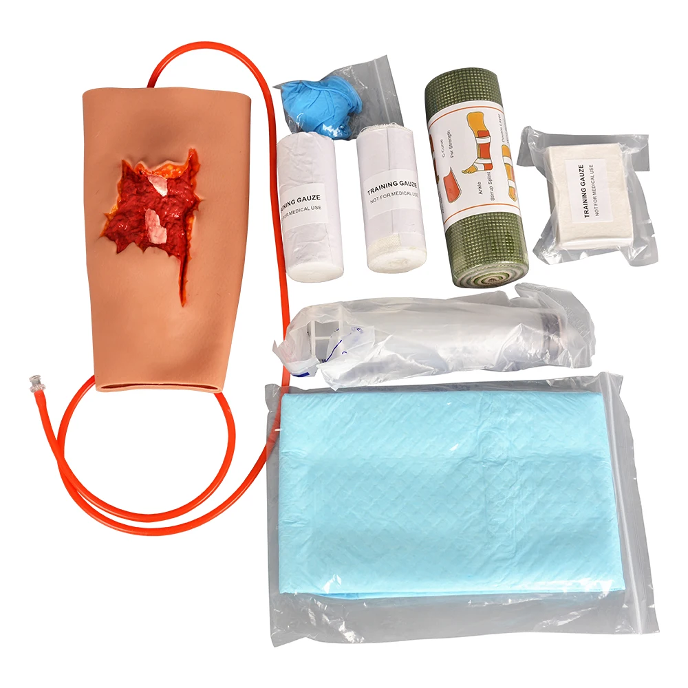 Bleeding Open Fracture Wound Hand Sleeve Kit Wound Dressing Training Model Stop The Bleed Practice for Medical Education
Bleeding Open Fracture Wound Hand Sleeve Kit Wound Dressing Training Model Stop The Bleed Practice for Medical Education